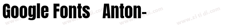 Google Fonts   Anton字体转换